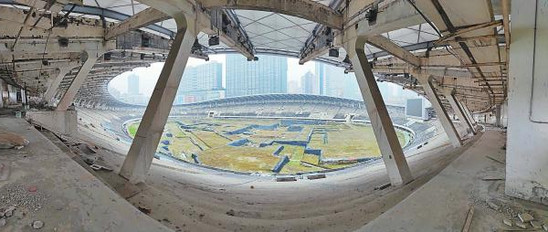 东华门遗址外场展览区，明代水道遗迹与唐代庭院基址