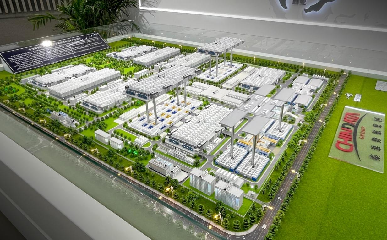秦淮数据灵丘基地整体规划模型。图源：山西新闻网。