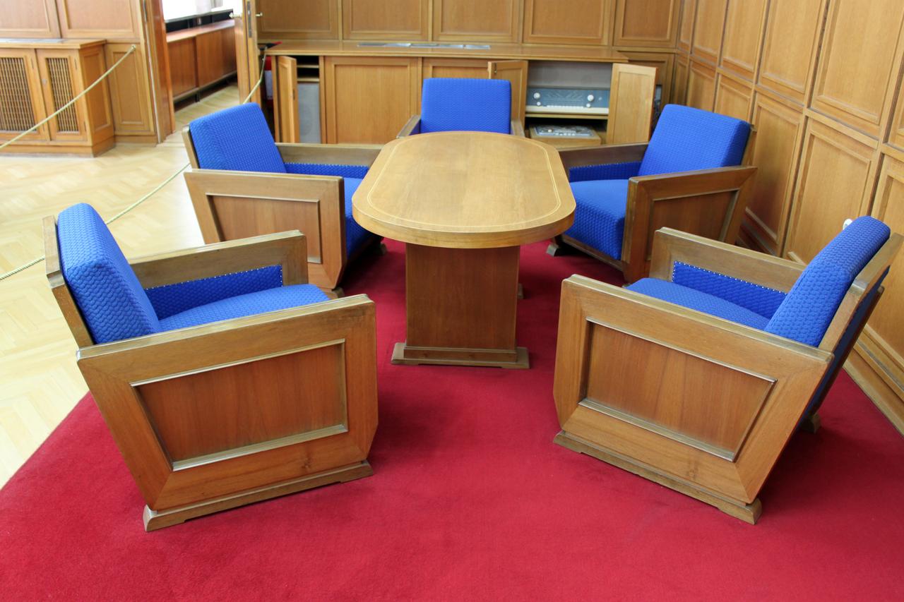 Erich Mielke's preserved office on the second floor