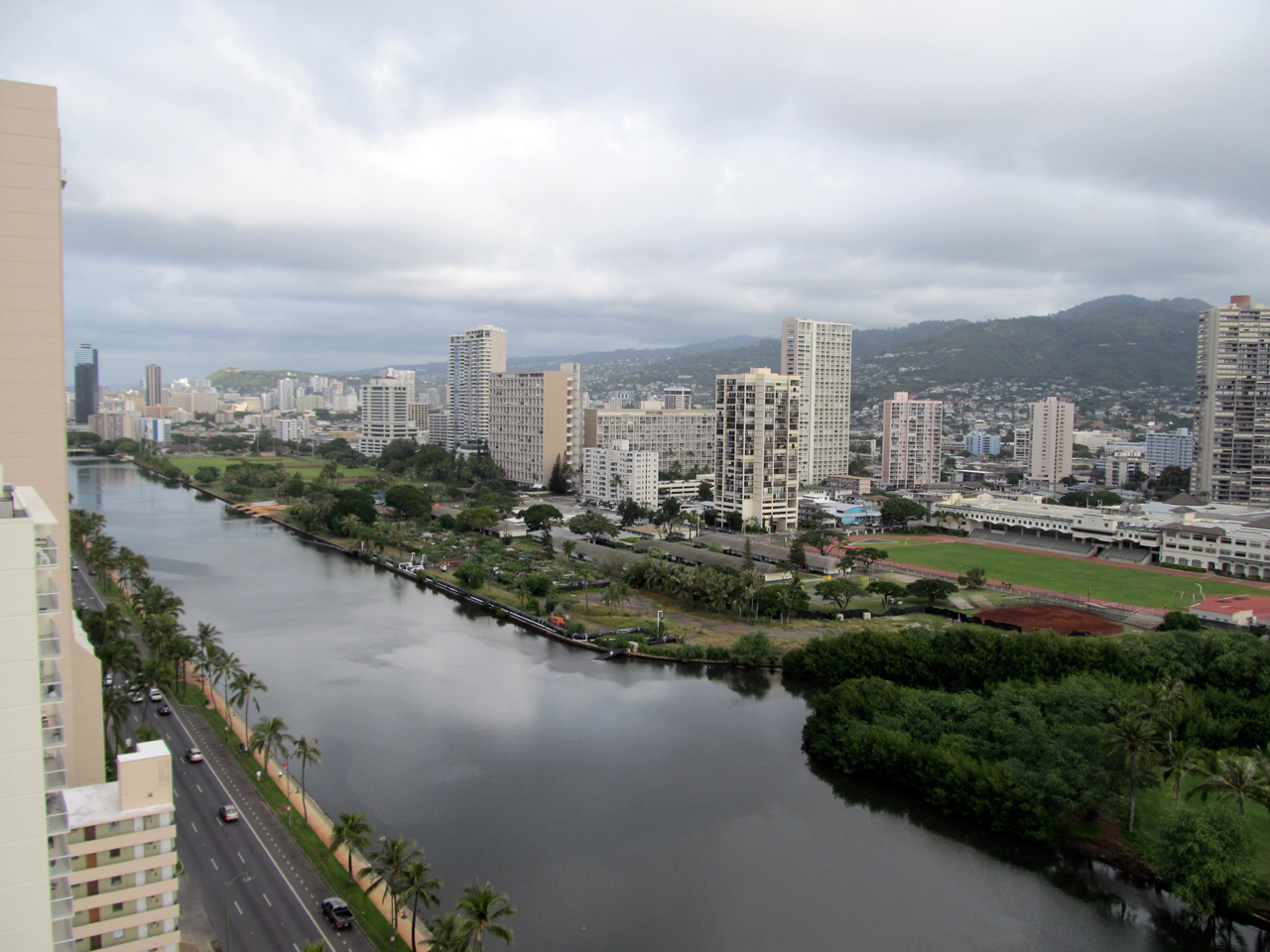 Ala Wai Canal as Waikīkī's northern drainage boundary