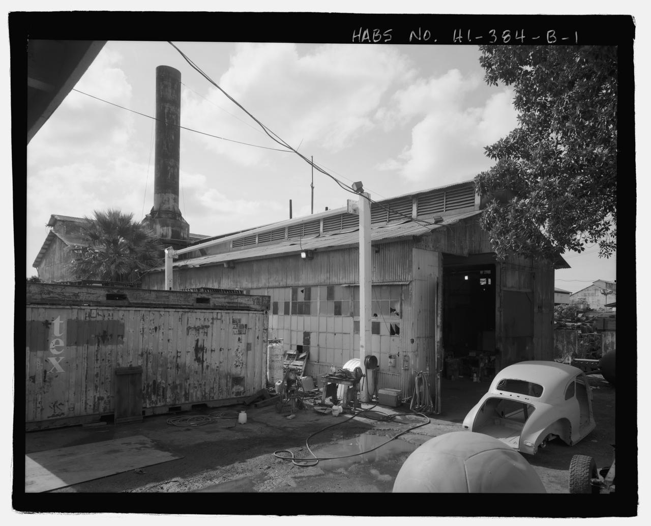 Shop and foundry 车间，显示 plantation 机械维修与制造的空间跨度