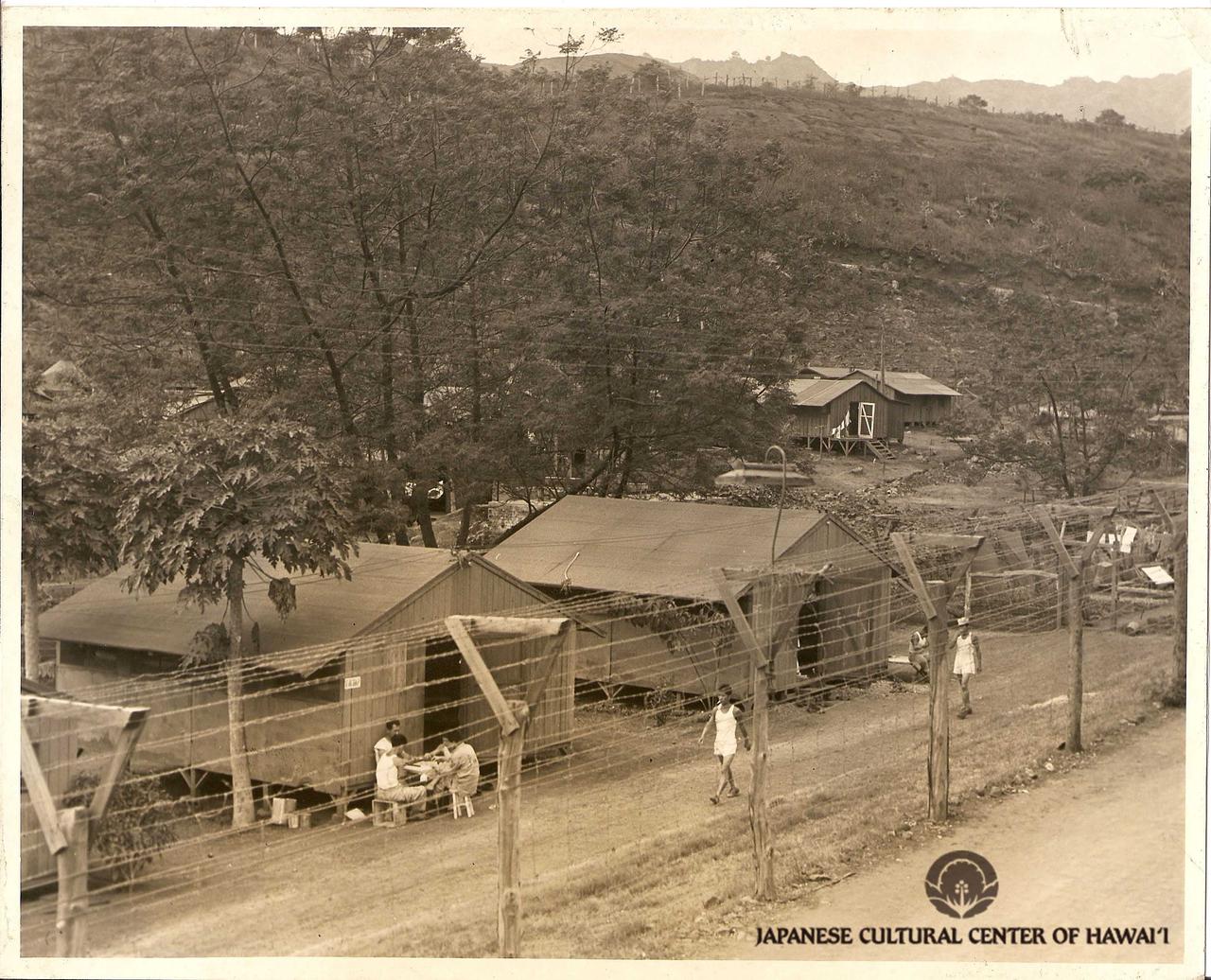 Honouliuli Internment and POW camp barracks photograph