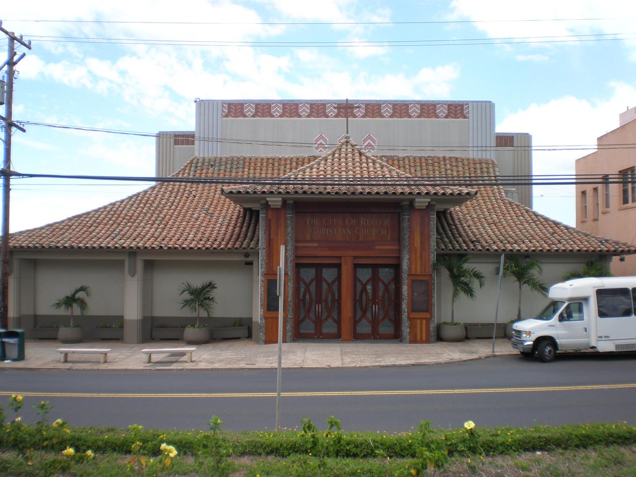 1930 年代 Waipahu 街景，剧院和商业街面貌