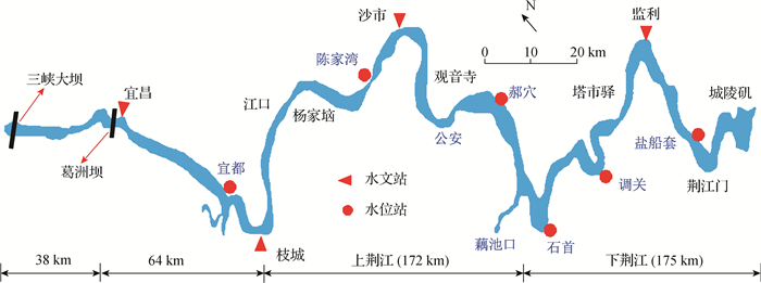 荆江河床断面变化研究图