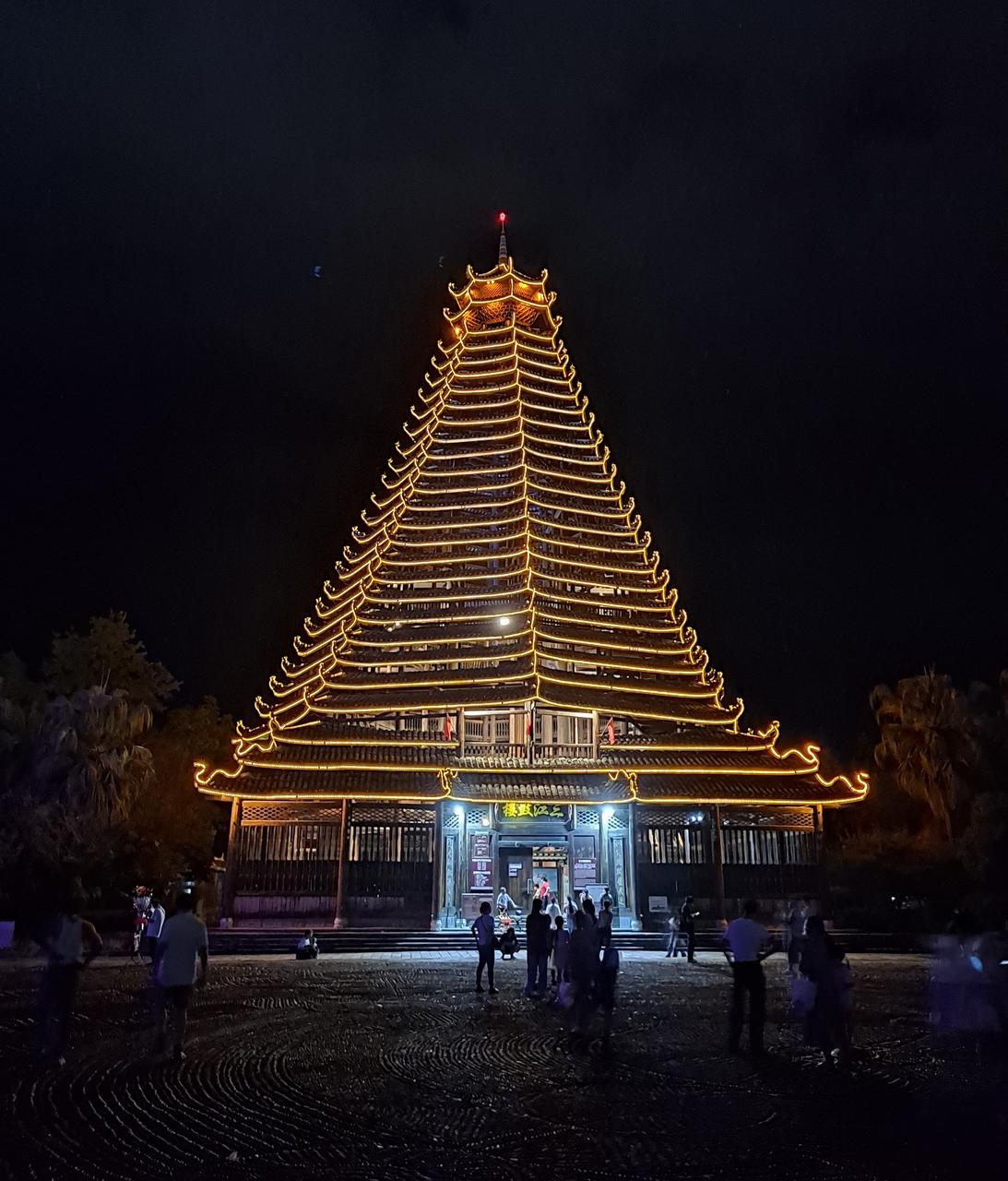 三江鼓楼夜景
