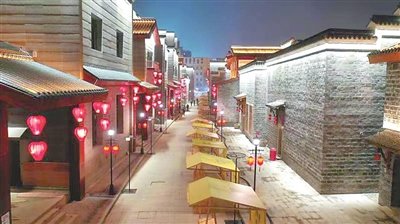 万寿宫历史文化街区夜景，清代以来这里就是南昌最核心的商业区