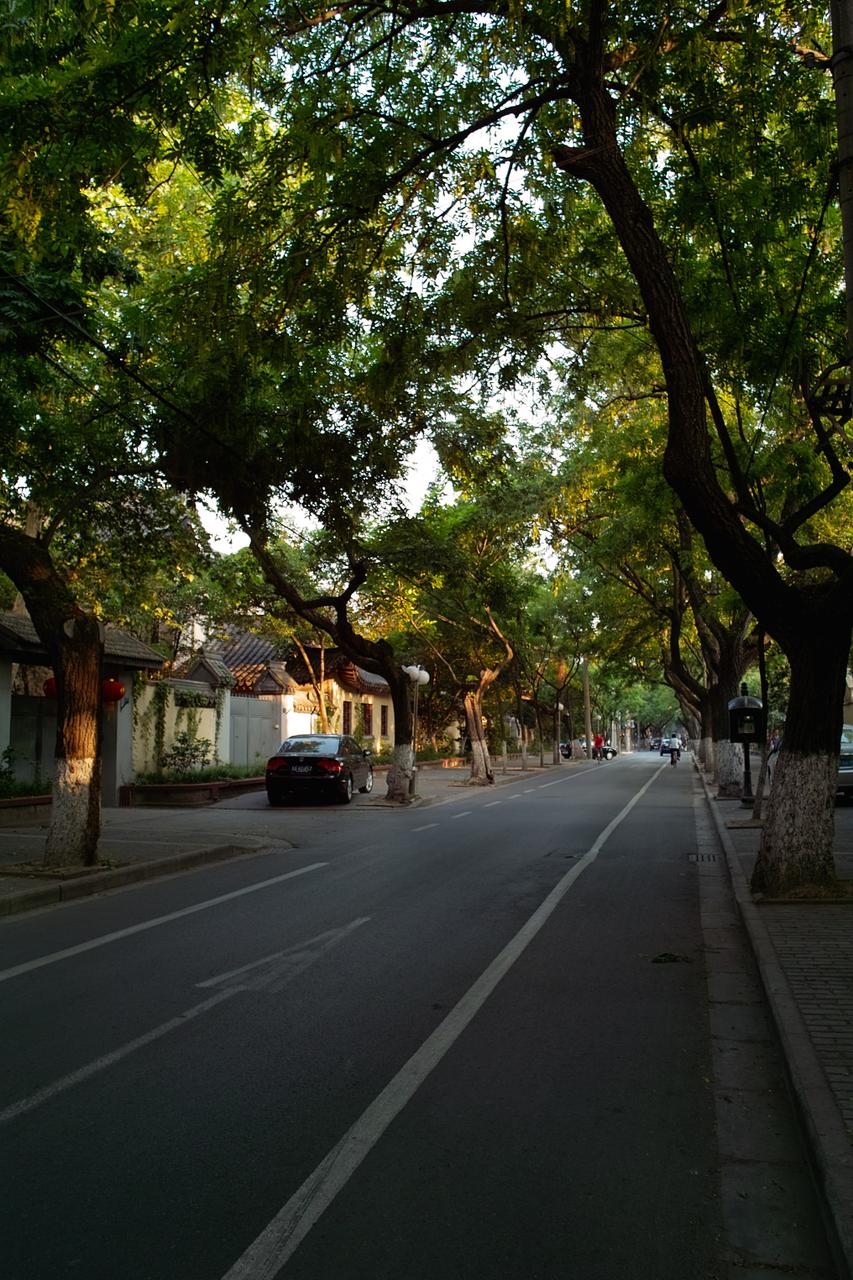 宁海路环岛（江苏路广场），放射状道路交汇