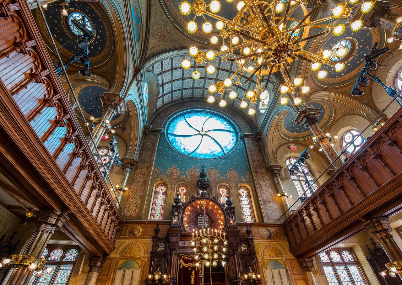 Eldridge Street Synagogue 穹顶彩绘细节