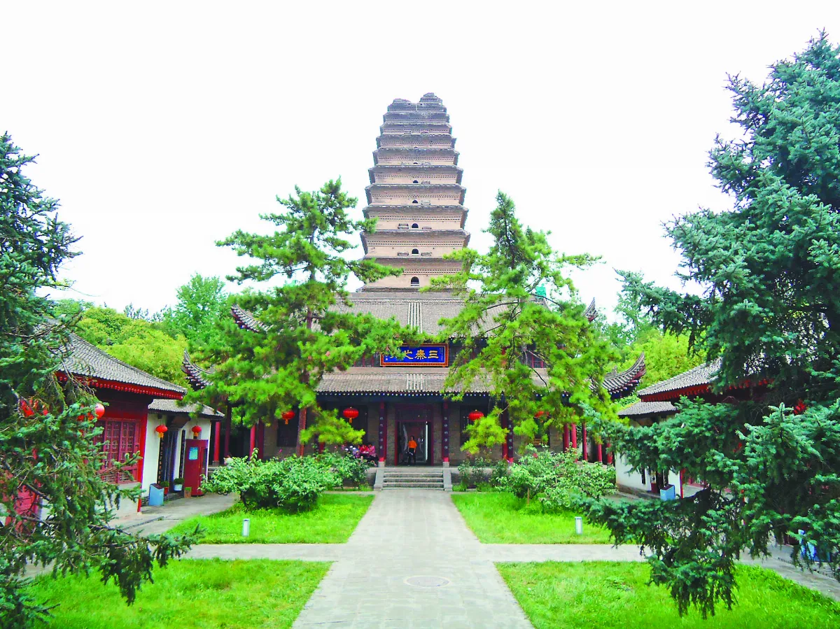 荐福寺与小雁塔，古塔与寺院建筑群
