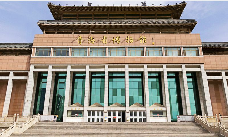 西宁市博物馆展厅内景，城市变迁展览
